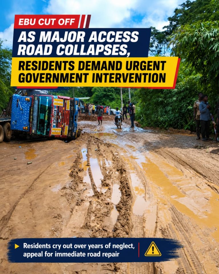 Ebu Road Collapse Cuts Off Delta Community, Residents Demand Urgent Government Intervention